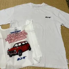 ★値下げしました★3coins ホンダクラシックカーTシャツとエコバッグセット