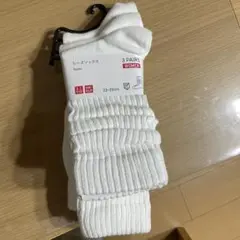 ユニクロ　UNIQLO ルーズソックス　3足組　白のサムネイル