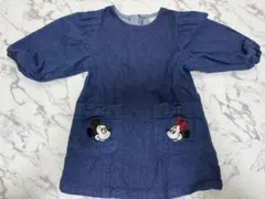 【petitmain×Disney】☆デニムワンピース90