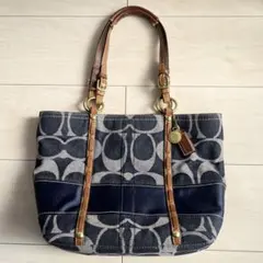 COACH ToteBag Denim Signature F11179