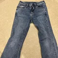 GUダークブルー スキニーデニム