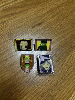 矢沢あい展 ピンバッジ 翠、スドーザウルス、ミカコツトム、イザベラ 4個セット