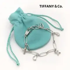 【S】TIFFANY＆Co. 5チャーム ブレスレット エルサペレッティ 925