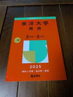 2025年度版 東洋大学 国語 3日程×3カ年