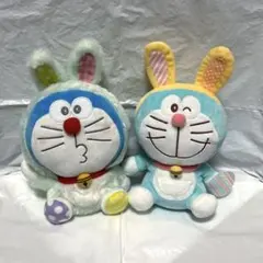 ドラえもん ぬいぐるみ 50周年記念　うさ耳ぽってりお手玉ぬいぐるみ
