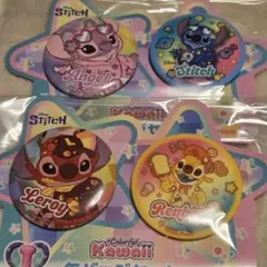 スティッチ ハッピーくじ Colorful kawaii 缶バッジ
