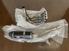 機械曲R-77Sチタンサイクロンカーボンエンド 政府認証フルエキゾーストマフラーのサムネイル