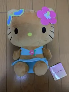 ハローキティ Lぬいぐるみ　日焼けギャルVer.