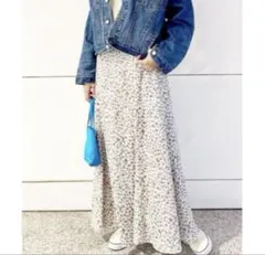 ジャーナルスタンダードレサージュ レオパードフレアスカート とろみ ウエストゴム