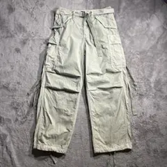 24AW コットンリップストップカーゴパンツ ミリタリー ワイドのサムネイル