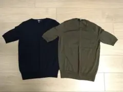 ユニクロ　半袖ニット2枚