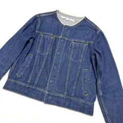 美品 KELEN ケレン ノーカラー デニムジャケット