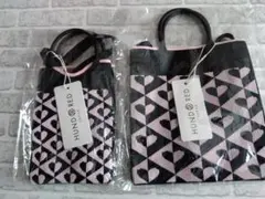 HUNDRED ハート柄ショルダーバッグ 2個セット