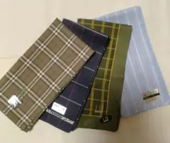 メンズ　ハンカチ4枚セット