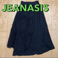 JEANASIS ジャガードレイヤーティアードスカート