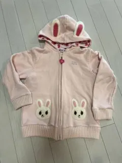 mikihouse ウサギ耳パーカー ミキハウス　うさ子　うさぎ　トレーナー