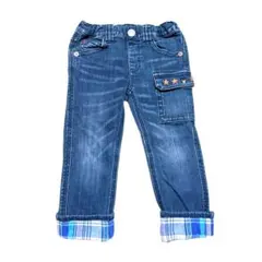 DOUBLE.B ブラックジーンズ 100cm