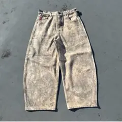 9090 リアルツリー デニムパンツ 9090 OG Logo Painted Denim Pants リアルツリー 2025年最新
