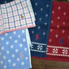 ラルフローレン　ハンドタオル　４枚セット