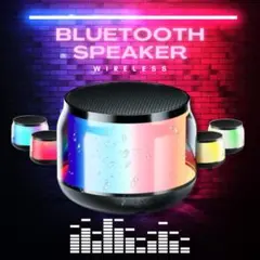Bluetooth スピーカー ブルートゥース ワイヤレス LEDライト搭載 1