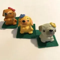 犬の置物セット3点