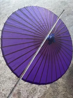 新品未使用紫色の和傘