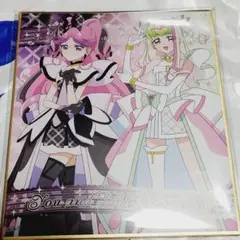 【匿名配送】キミとアイドルプリキュア展　色紙　キッス　ズキューン