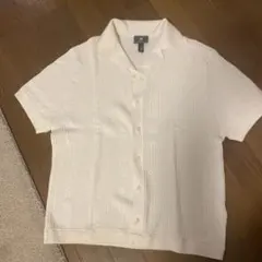 H&M エッチアンドエム 半袖綿ニット