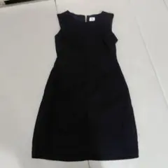 PLST 黒 ノースリーブ ワンピース