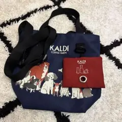 KALDI 犬イラスト トートバッグ