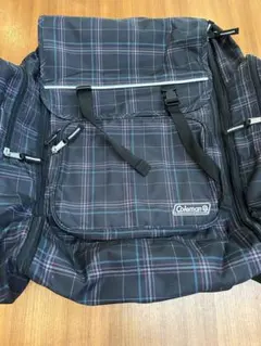Coleman ブラック・チェック柄 バックパック