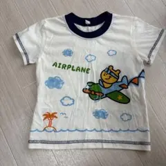 飛行機デザイン Tシャツ 95cm