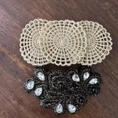 ヘアクリップ　ヘアバレッタ　2個　ハンドメイド