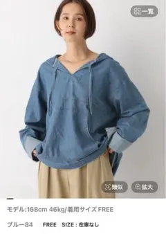 LEPSIM レプシィム　レプシム　デニムアノラック　デニム　パーカー