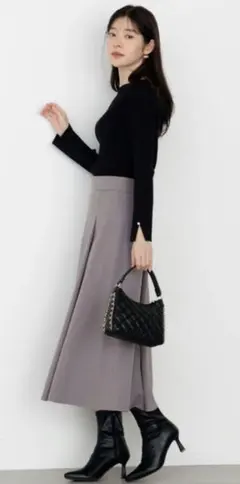 試着のみ【プロポーションボディドレッシング】フレアスカート