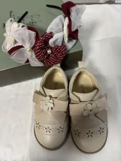 七五三　髪飾り　靴　セット