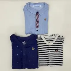 familiar ミキハウス　GAP ロンパース 3点セットのサムネイル