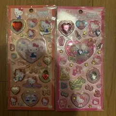 新品⭐︎送料込み⭐︎ハローキティー　キラキラジュエルシール2セット