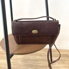 桂由美　YUMI KATSURA 2way ハンドバッグ　ショルダー　ボルドーのサムネイル