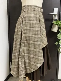 allamanda チェック柄　ロングスカート