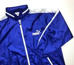 PUMA　プーマ　ヒットユニオン　ウインドブレーカー　収納式フード　ロゴ刺繍