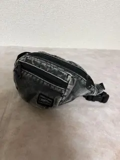 b印　PORTER ウエストポーチ　ケミカルウォッシュ　デニム　beams