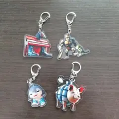 AIモンスターアクリルキーホルダー4個セット