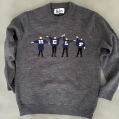 THE BEATLES SHIPS JET BLUE ニット セーターSサイズのサムネイル