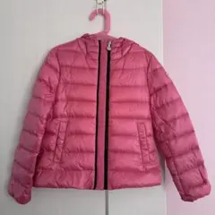 MONCLER ピンク ダウンコート フード付き 10A
