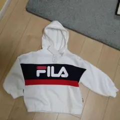 新品　タグ付き　FILA ホワイトパーカー サイズ120