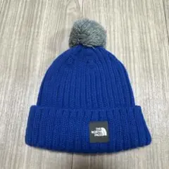 ノースフェイス　ベビーニット帽　ブルー