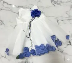 花びら入りロマンティックベビードレス　キャサリンコテージ