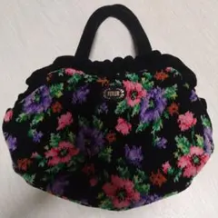 FEILER フラワー柄 ハンドバッグ