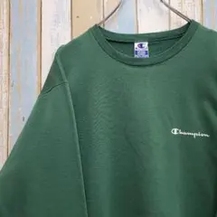 HB145☆チャンピオン☆スウェットトレーナー☆刺繍ロゴ☆メキシコ製☆90s☆M